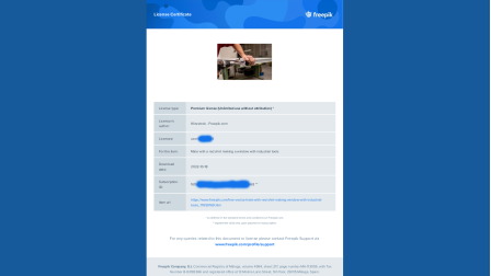 Male with red shirt making window with industrial tools - 17650169